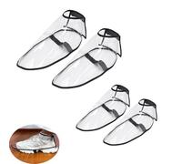 ArrErr 2 Pair Barber Shoe Covers Protector Clear Reusable Hair Dye Shoes Cap Protective Case Cover for Men Women Barbershop Hair Cutting Coloring Hairdressing Salon Haircut Stylist Colorist
