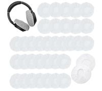 ArrErr 50 Pack Headphone Ear Covers Disposable Earphone Covers Gaming Headset Ear Cover for Wired On-Ear Headphones Wired Kids Headphones Over-Ear Headsets Noise Canceling Overhead Headphones