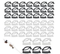 ArrErr 50 Pack Shoe Charms Setting Tray Clips Holder Shoe Laces Bracket Clamps for Shoes Decoration Flatback Cute Slime Charms Shoe Charms Kawaii Slime Charm Athletic Sneakers Shoelaces Boys Girls