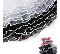 ArrErr 8 Yard Flower Wrapping Paper with Pearl Lace Translucent Wrinkled Flower Wrapping Mesh Paper for Floral Bouquet Wrapping Florist Supplies Funeral Wedding Birthday Gift Party Favor Packaging