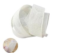 ArrErr Fishbone Boning Lining 2 Yards, Polyester Fiber, Beige, for Wedding Dress Sewing, DIY Skirts, Corset, Vest, Bodice, Bustier, Fabric