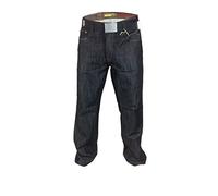 Arrested Development Mens Comfort Classic Fit Denim Jeans with Belt W 28-50 L 29 31 33 with Zip Fastening Regular Classic Smart Casual Pants Bottoms Cotton Designer Straight Blue Black Grey Washed
