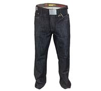 Arrested Development Mens Comfort Classic Fit Denim Jeans with Belt W 28-50 L 29 31 33 with Zip Fastening Regular Classic Smart Casual Pants Bottoms Cotton Designer Straight Blue Black Grey Washed