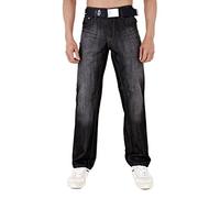 Arrested Development Mens Designer Classic Jeans Black 36L