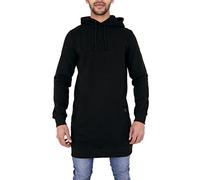 Arrested Development Mens Slim Fit Long Line Plain Hoody Sweatshirt