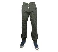 Arrested Development Mens Stretch Cuffed Chinos Joggers Jogger Jeans 46r Grey
