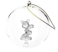Arribas Glass Collection Christmas Bauble Mickey, Disneyland Paris