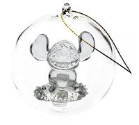 Arribas Glass Collection Christmas Bauble Stitch, Disneyland Paris
