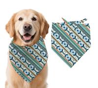 arricraft 1 Pc Bohemian Style Dog Bandana, 78x39cm(30.7x15.35 inch) Southwest Aztec Triangle Adjustable Comfortable Pet Bibs Washable Cotton Scarf Kerchief for Large Dog