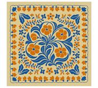 arricraft 1 Pc Large Cotton Bandana Headband, 22"x22" Colorful Bloom Flower Printed Square Hairband Multi-Purpose Bandana for Men Women Outdoor Workout Running Headwear Decoration