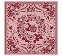 arricraft 1 Pc Large Cotton Bandana Headband, 22"x22" Flower and Pomegranate Printed Square Hairband Multi-Purpose Bandana for Men Women Outdoor Workout Running Headwear Decoration