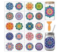 arricraft 10 Pcs Flower Theme Cup Printing UV Transfer Papers, 10 Styles Colored PVC DIY Heat Transfer Stickers for 16 OZ Glass Cups Crafts 9.5x4.3inch