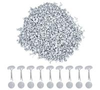 arricraft 1000 Pcs Mini Brads Fasteners, White Flat Round Iron Brads Metal Paper Fasteners Iron Scrapbooking Brads for Photo Album Embellishment Scrapbooking DIY Paper Cards