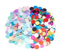 arricraft 1020 Pcs Flat Round Sequin Paillettes, 2 Styles 20mm PVC Colorful Large Shiny Loose Sequins Spangles with Hole for DIY Knitting Sewing Embellishment Embroidery Crafts