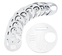 arricraft 12 Pcs Stainless Steel Bee Hive Nuc Box Entrance Gates, 2.67 Inch Round Rotatable Entrance Disc Beekeeping Equipment Beehive Barrier Tool Kits for Beekeeper Tool