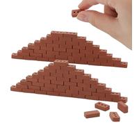 arricraft 120 Pack 1:12 Scale Mini Red Bricks, Miniature Tiles Roof Bricks for Dollhouse Micro Landscape Decoration Accessories, 16x8x4.5mm(0.63x0.31x0.177 Inch)