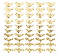 arricraft 150 Pcs 5 Styles Alloy Bird Beads, Metal Bird Spacer Beads Flying Animals Bulk Craft Beads for DIY Bracelet Necklace Keychain Crafts Jewelry Making Loose Beads Accessories