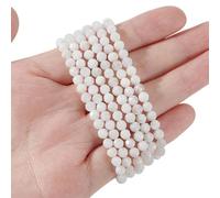 arricraft 180 Pcs 4mm Natural White Moonstone Spacer Beads, 2 Strands Faceted Round Natural Gemstone Loose Beads Strands for DIY Bracelet Necklaces Crafting Jewelry Making