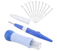 arricraft 2 Pack Wool Felting Tools with 50 Pcs 3 Inch Replacement Needles, Plush Doll Making Tools Punch Style Instrument Accessories for DIY Patchwork Wool Crafts Wool Projects