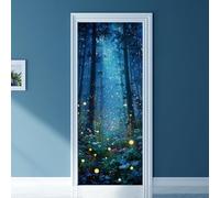 arricraft 2 Pcs Self-Adhesive Door Sticker, Glowworm | 31.5x78.7inch Door Murals Stickers PVC Removable Wallpaper Decoration for Home Bedroom Living Room