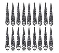 arricraft 20 Pcs Finger Nail Claw Ring, 3.14 Inches Long Finger Claws Ancient Queen Fingernail Black Metal Nail Rings Extension for Halloween Party Cosplay Costumes Vampire Accessories