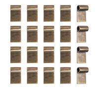 arricraft 20 Pcs Glue on Bails Tibetan, Antique Bronze Brass Pendant Bails Glue on Cabochon Settings Rectangle Pad Charms Connector for Jewelry Making and Crafting
