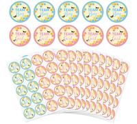 arricraft 200 Pcs Gender Reveal Stickers, 5cm/1.97inch Cartoon Bee Hive Theme Round Self-Adhesive Gender Reveal Labels Decorations Party Supplies Stickers for Shower Party Voting Game Ideas
