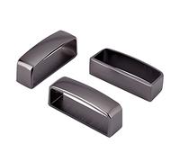 arricraft 3 Pcs Belt Loop Keeper Buckle, Gunmetal Color Alloy Belt Loop 43x18x12mm Men's Belt Buckle Webbing Leather Craft Straps Backpack Metal Buckles Keeper Accessories