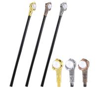 arricraft 3 Pcs Halloween Walking Cane, 3 Colors Ghost Claw with Plastic Ball Magic Wands Wizard Costume Scepter Accessories Cosplay Party Decorations