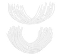 arricraft 30 Pairs Underwire Wires Replacements, White Plastic Underwires Underwear Accessories Underwire Repair for Woman Cloth Accessories 14.2x7.5x0.25cm