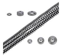 arricraft 394 Pcs Hematite Beads, 3 Sizes Black Flat Round Rondelle Disc Stone Beads for DIY Bracelet Jewelry Making
