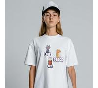 arricraft 4 Pcs Iron on Decals Patches, 4 Sizes Cat Paws Iron on Stickers Love Peace Cat Phrases Heat Transfer Stickers Plastic Washable Patches for DIY Clothes Decor Backpacks Cover