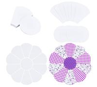 arricraft 44 Pcs Flower Shape Paper Quilting Templates, Handmade English Paper Piecing Trapezoid with Flat Round Patchwork Template for DIY Patchwork Sewing Crafts