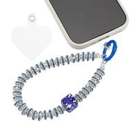 arricraft 5.7inch Diamond Phone Wrist Strap with Tether Tab, Shiny Rhinestone Mobile Chain Straps Cell Phone Lanyards Camera Wrist Strap for Graduation Season Wedding Valentine's Day Summer Gifts