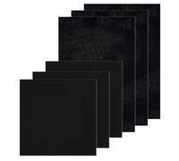 arricraft 6 Pcs 2 Sizes Classic Reserve Aida Cloth Cross Stitch Cloth, 14 Count Black and White Cross Stitch Fabric Needlepoint Blanks Embroidery for DIY Handmade Sewing Accessories Supplies