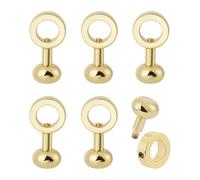 arricraft 6 Pcs Zipper Insert Buckles, 2x1x0.8cm Golden Brass Clasps Purse Bag Chain Strap Clip Metal Connective Buckle for Handbag Small Pouch Bag Crossbody Purse