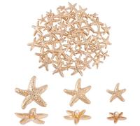 arricraft 60 PCS 3 Sizes Zinc Alloy Starfish Shank Buttons, Sparkle Luxury Button Ocean Animal Buttons Metal Button Sewing Button for Women Woolen Coat Shirt Trousers Sewing Crafts