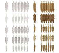arricraft 90 Pcs Tibetan Style Alloy Charms, 15 Styles Wing Vintage Dangle Pendants Alloy Dream Catcher Charm with Loop for Bracelet Necklace Jewelry Finding