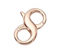 arricraft 925 Sterling Silver Lobster Claw Clasps, Rose Gold Double Opening Lobster Clasps Closure Necklace Bracelet Extender Clasp for DIY Jewelry Finding Supplies 0.71x0.45inch