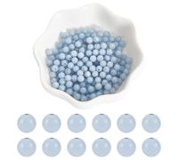 arricraft About 190 Pcs 4mm Angelite Stone Beads Strand, Undyed Natural Round Crystal Beads Strand Blue Genuine Gemstone Loose Beads for Bracelet Necklace Jewelry Craft Making