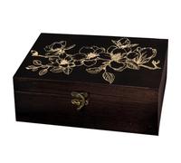 arricraft Magnolia Branch Pattern Rectangle Divination Wood Storage Box