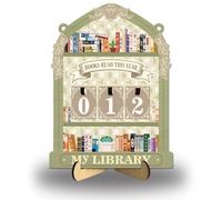 arricraft Personalized Books Read Tracker, Pastoral Theme My Library Decorations Books Read This Year Reading Tracker for Bookshelf Decor Reader Bookworm Lover