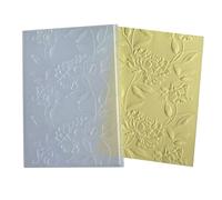 arriettycraft 3D Peony Flowers Plastic Embossing Folders for Card Making or Journaling Blossom Embossing Folder for Paper Crafting