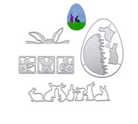 arriettycraft 4 Sets/lot Easter Die Cuts for Card Making Easter Bunny Egg Cutting Dies for Cards Scrapbooking Paper Crafts Decoration