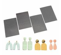 Arriettycraft Boho Style Polymer Clay Texture Sheets for Earring Jewelry Making, Texture Mat for Polymer Clay Projects, Earring Tools