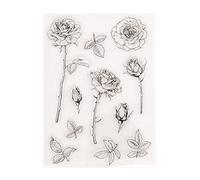 arriettycraft DIY Flowers Leaves Roses Rubber Stamps Clear Stamps for Card Making Decoration and DIY Scrapbooking -A1893