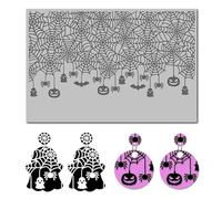 arriettycraft Halloween Polymer Clay Texture Mat - Spider Web Texture Sheet for Polymer Clay Jewelry Making, Earring Charms, DIY Craft Supplies