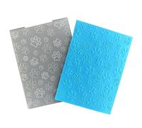 arriettycraft Pet Dog Paw Print Background Plastic Embossing Folders for Card Making Cat Paw Prints Scrapbooking Plastic Template Photo Album Card Paper Handmade DIY Craft Decoration Template Molds