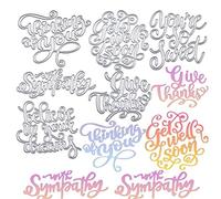 arriettycraft Words Cutting Dies Thanks You are So Sweet Dies for Card Making or Scrapbooking Paper Crafts-AJH071811