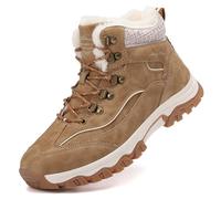 ARRIGO BELLO Womens Snow Boots Winter Boots Warm Ankle Fully Fur Lined Anti-Slip Leather Work Walking Hiking Outdoor Urban 4UK-7UK (5071Brown,4.5)